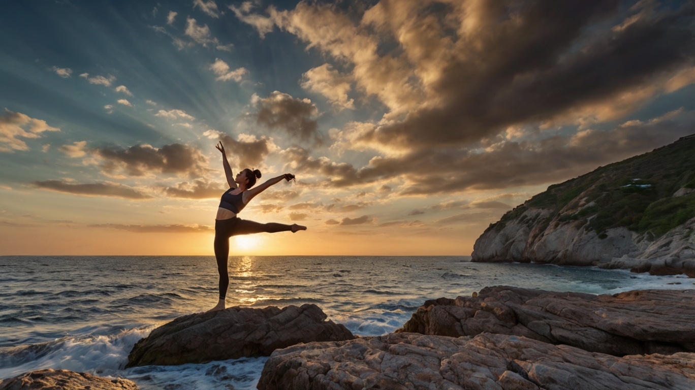 Istruttore di yoga durante una lezione